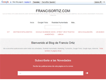 Tablet Screenshot of francisortiz.com